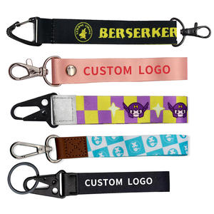 カスタムデザインエコフレンドリー染料ポリエステル安全シルクスクリーン印刷ロゴネックキーチェーンストラップカードホルダープロモーション - Product Image 4