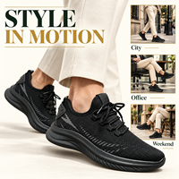 Chaussures de course en maille respirante avec col montant et semelle amortissante pour un usage quotidien et décontracté
