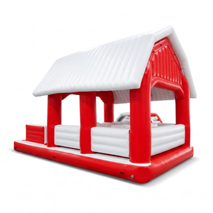 Tente flottante gonflable commerciale, cabane aquatique, île <span class=keywords><strong>de</strong></span> loisirs, plateforme <span class=keywords><strong>de</strong></span> couchage, bar gonflable pour complexe hôtelier, yacht, fête en mer - Product Image 3