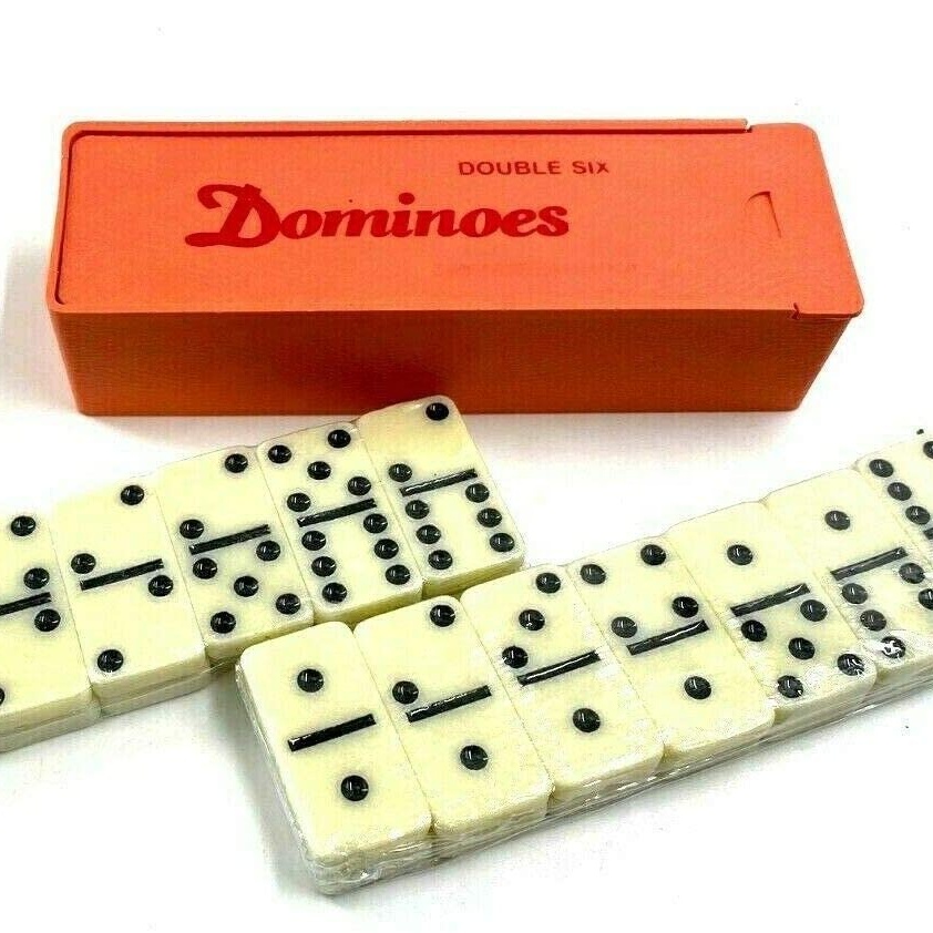 Стандартный набор домино из 28 двойных шести плитки домино с пластиковым корпусом