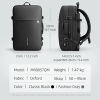 Sac à Dos Professionnel de Voyage avec Compression Automatique d'Aspiration Imperméable pour Ordinateur Portable Rangement MR8057Y_SPQM