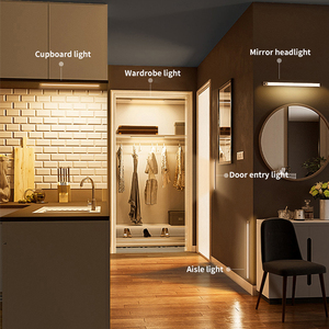 Wholesale Ultra-thin Indoor Lighting Aluminum <strong>Strip</strong> Kitchen Closet Lights <strong>Led</strong> <strong>Motion</strong> <strong>Sensor</strong> Under Cabinet Light - Product Image 2