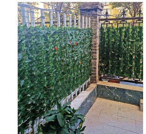 Plantes artificielles, feuillage, treillis extensible, écran d'intimité, clôture rétractable, <span class=keywords><strong>haie</strong></span> artificielle pour la décoration de jardin extérieur - Product Image 5