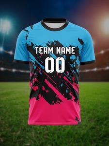 Nuevas camisetas de cuello redondo, producidas por una fábrica de uniformes deportivos, se pueden personalizar.F10 - Product Image 4