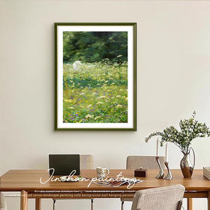 Estilo europeo moderno fresco sala de estar lienzo decorativo pintura restaurante colgante <span class=keywords><strong>Monet</strong></span> primavera brisa paisaje arte al óleo - Product Image 2