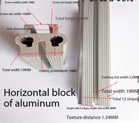Barre de scellage horizontale en aluminium chauffant, pièces détachées pour machine d'emballage verticale, barre de scellage en aluminium à longueur personnalisable