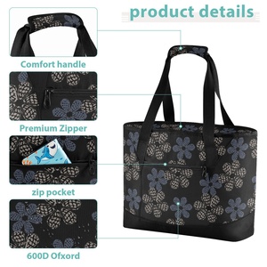 Portable Leakproof Camping Beach Cooler Tote Hawaii Cone Shell Custom Insulated Reusable Tote Grocery Shopping Bag Cooler Bag - Product Image 5