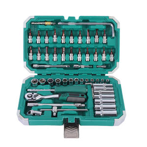 ชุดประแจรวม 55 ชิ้น รุ่นใหม่ ผลิตจากพลาสติก PC เสริมความแข็งแรง บรรจุในกล่องปิดผนึกอย่างดี สำหรับซ่อมเครื่องยนต์ พร้อมก้านงอ หัวประแจ และด้ามขันแบบมีวงล้อ - Product Image 4