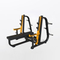 Nuevo Banco Plano Estable para Ejercicios de Pecho y Sentadillas con Barra de Acero Ajustable para Entrenamiento de Fuerza, Directo de Fábrica