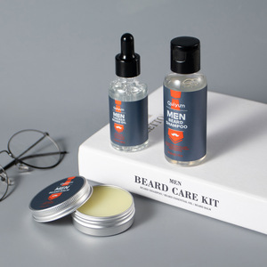 Set <span class=keywords><strong>Professionale</strong></span> 3 in 1 per la Cura della <span class=keywords><strong>Barba</strong></span> Maschile, Kit Idratante e Lenitivo Quotidiano per la Cura dei Peli del Viso, Set Regalo per la Cura della Pelle - Product Image 2