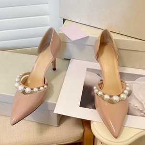 เทรนด์แฟชั่นปี 2026 รองเท้าส้นสูงหัวแหลมประดับมุกสีขาวสุดหรูสำหรับเจ้าสาว  หนังแท้ ใส่สบาย เหมาะสำหรับงานแต่งงาน - Product Image 6