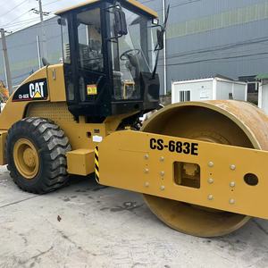 รถบดยาง CAT CS683E มือสองจากญี่ปุ่น แบบลูกกลิ้งเดี่ยว สำหรับบดอัดแอสฟัลต์ กำลัง 129 กิโลวัตต์ พร้อมปั๊มดีเซล ราคาดี - Product Image 2