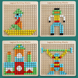Juguete Educativo Montessori <span class=keywords><strong>de</strong></span> Apilamiento <span class=keywords><strong>de</strong></span> Píxeles, Rompecabezas <span class=keywords><strong>de</strong></span> Madera para Estimular la Mente, <span class=keywords><strong>Juegos</strong></span> para Niños <span class=keywords><strong>de</strong></span> 2 a 4 Años, Regalo <span class=keywords><strong>de</strong></span> Cumpleaños para Preescolar - Product Image 4