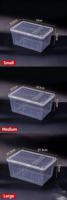 Cage à hamster de laboratoire LUBY R5, couvercle en maille plastique, autoclavable, empilable, logement pour rongeurs pour 5 à 8 animaux
