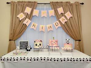 Bannière Joyeux <span class=keywords><strong>Anniversaire</strong></span> DIY 16x20cm Rose Poudré – Décorations de Fête, Guirlande, Décoration Murale pour Chambre d'Enfant, Femme et Fille - Product Image 6