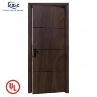 Fournisseur de porte supérieure Shanghai Xunzhong Porte intérieure en bois personnalisée pour appartement Porte en noyer pour maison
