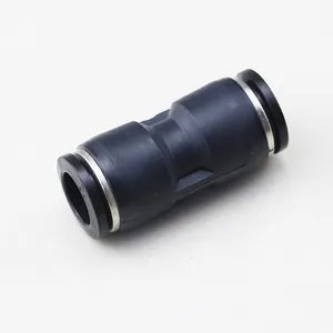 TPU 4mm to 16mm Pneumatic Straight Union Fitting Straight Through Pneumatic Push Fitting PU Pneumatic Tube Fittings