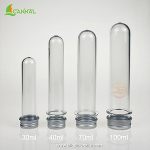 Ecannal 30ml 40ml 50ml 70ml 80ml 100ml <span class=keywords><strong>Bouteille</strong></span> en plastique transparente PET Tube mince avec <span class=keywords><strong>bouchon</strong></span> à vis pour bonbons Grains <span class=keywords><strong>de</strong></span> café - Product Image 4