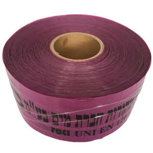 เทปเตือนภัย 3M แบบไม่มีกาวชนิด PE หนา 3 มิล กว้าง 3 นิ้ว สำหรับทำเครื่องหมายเขตอันตราย โซนความปลอดภัย และงานอุตสาหกรรม - Product Image 1