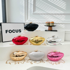 Sac à main en acrylique pour soirée transfrontalière, nouvelle collection 2026, <span class=keywords><strong>pochette</strong></span> pour <span class=keywords><strong>femme</strong></span>, bandoulière unique, doublure en polyester, chaîne - Product Image 1