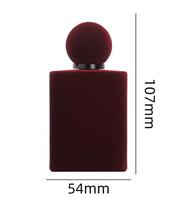 Flacon de parfum personnalisable en velours, rond, vide, 100 ml, flacon de parfum en verre, vaporisateur