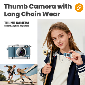Fotocamera Digitale Retrò 1080P con Funzione MicroSD, Schermo da 0,96 Pollici, Portachiavi con Cordino per Bambini, Fotocamera per Interni - Product Image 4