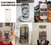 Pot à boire en forme de canette de 16oz avec logo personnalisé, verres à sublimation, 12 oz 16 20 oz 25oz, bouteille d'eau en verre à bière avec couvercle