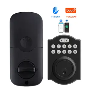 Digitale Zelfsluitende Sleutelloze Smart Lock Deadbolt Uk Standaard Anti Zaag Pen Deurslot Nachtslot