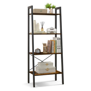 DB 4-Tier Bookshelf Metal <b>Frame</b> and Adjustable Foot Pads Bookcase & Bookshelf - Product Image 5