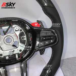 Pour BMW Série 1 2 3 4 5 6 <span class=keywords><strong>7</strong></span> 8 G20 G26 G30 G01 G02 G80 G82 G87 F90 F95 F96 M3 M4 Accessoires de voiture Volant en fibre de carbone CS - Product Image 5