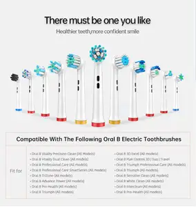 <span class=keywords><strong>Cabezales</strong></span> de repuesto Dentitex para cepillos de dientes eléctricos genéricos, 4 unidades por paquete - Product Image 6
