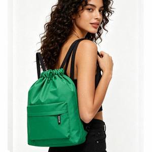 Lightweight Fashion Nylon Lining Polyester Swimming <b>Waterproof</b> <b>Drawstring</b> <b>Bags</b> for Sports Training Basketball - Product Image 1