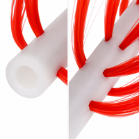 Brosse tubulaire à filaments synthétiques, brosse cylindrique à touffes éventailées décalées, noyau en plastique, pour le nettoyage intérieur des tuyaux, taille personnalisée