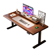 Bureau debout électrique réglable en hauteur, poste de travail pour ordinateur de jeu et de bureau à domicile