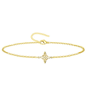 Braccialetto con perline in acciaio dorato per uomo e donna - Product Image 1