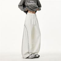Hommes Printemps Automne Rétro À La Mode Marque Lâche Droopy Casual Long Pantalon De Survêtement Rayé Patchwork Sport Pantalon