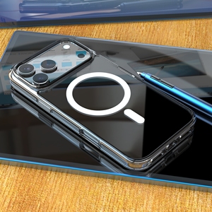 Nuovo lusso trasparente TPU + PC custodie magnetiche per iPhone 17 Pro <span class=keywords><strong>custodia</strong></span> per telefono <span class=keywords><strong>cellulare</strong></span> antiurto per iPhone 17 Pro Max - Product Image 5