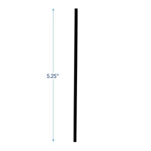 Pajitas para batir de un solo tubo sin envolver Boardwalk STRU525B10, 5 1/4 pulgadas, negras, paquete de 1000 (caja de 10) - Product Image 5