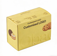 Boîte à biscuits rigide en deux parties avec encoche de déchirement pour coffret cadeau de biscuits et de thé