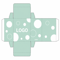 Boîte mystère en papier couché vert menthe avec logo personnalisé pour l'emballage de figurines d'art et de jouets Pop, vente en gros, écologique, pour jouets de créateurs