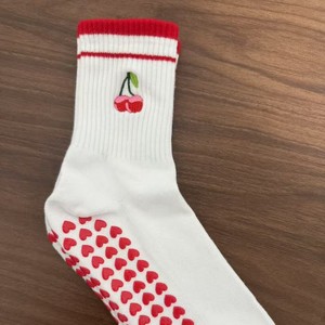 Vớ tập yoga cotton thoáng khí, chống trơn trượt, in logo tùy chỉnh cho nữ, vớ tập thể dục cá nhân hóa, vớ Pilates - Product Image 2