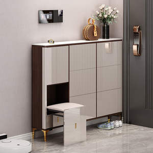 大きな北欧リビングルーム靴ラック入り口廊下キャビネット大容量パーティション収納チップ靴キャビネットモダン - Product Image 6