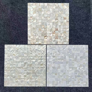 Carreaux muraux en mosaïque de nacre autocollants, forme carrée, épaisseur 2 mm, décoration moderne pour salle de bain, hôtel, usage intérieur - Product Image 6
