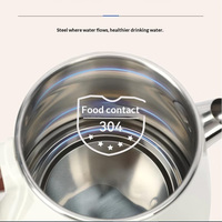 Bouilloire électrique portable sans fil nouvelle génération intelligente en acier inoxydable de 1,8 L pour faire bouillir l'eau K006