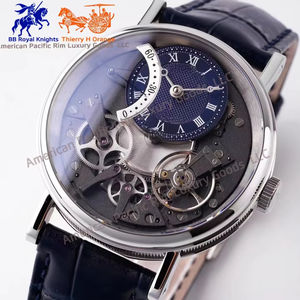 Montre mécanique automatique de luxe pour homme Bre-guet, marque de mode haut de gamme, qualité supérieure, double tourbillon romain, étanche, modèle 8821 - Product Image 3