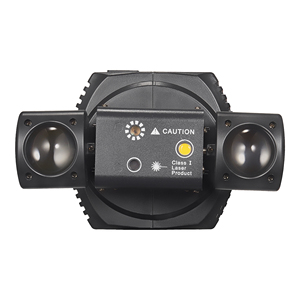 Éclairage de scène professionnel, 6 lampes à LED 3W <span class=keywords><strong>3535</strong></span>, 1 stroboscope doré 10W avec laser et contrôle DMX512 - Product Image 2