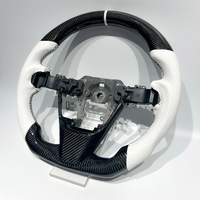 Volante de Coche en Oferta, Apto para Mazda 3 6 CX3 CX4 CX5, Volante de Fibra de Carbono con Cuero Perforado