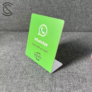 Support de carte NFC Ntag215 RFID en PVC étanche pour avis <span class=keywords><strong>Google</strong></span> et réseaux sociaux (Facebook, Instagram, TikTok) 13,56 MHz - Product Image 4