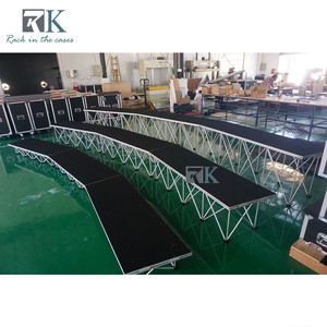 เวทีพับได้อลูมิเนียมสำหรับงานสวดมนต์ในโบสถ์ เวทีนักร้องประสานเสียงแบบเรียบง่าย ลดราคา - Product Image 5