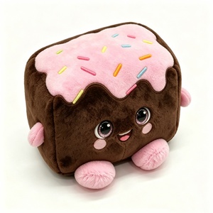 Peluche gâteau personnalisée, peluche dessert, peluche gâteau au chocolat, peluche confettis, peluche squishy alimentaire - Product Image 3